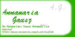 annamaria gausz business card